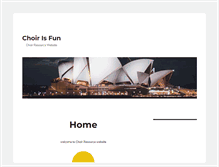 Tablet Screenshot of choirisfun.com